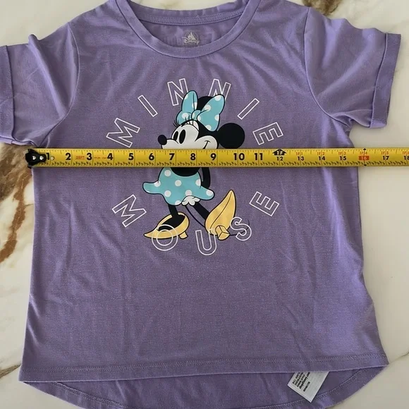 Disney Minnie Mouse Lavender Kids Tee - Picture 5 of 5